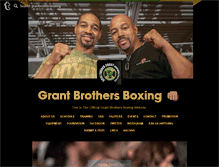 Tablet Screenshot of grantbrothersboxing.com